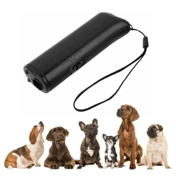 Dog Training Device Handheld Ultrasonic Built-In LED No Batteries