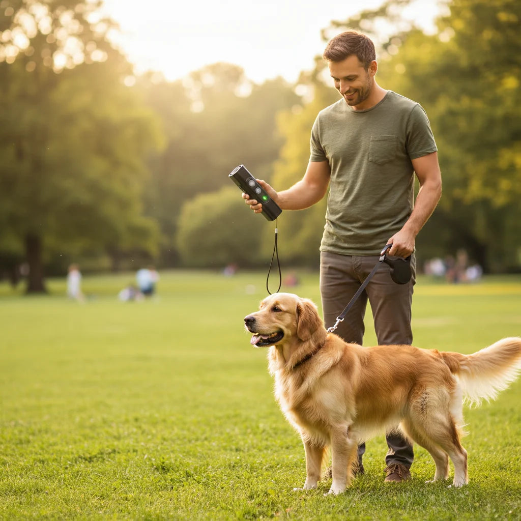 Dog Training Device Inaudible Ultrasonic USB Rechargeable Pocket-Sized