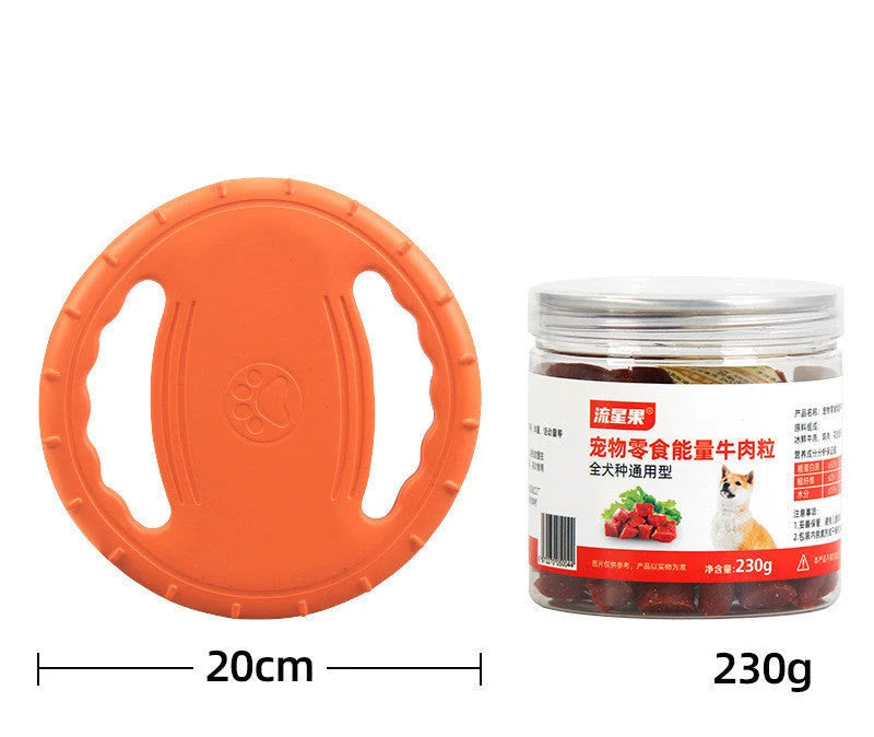Dog Training Set Anti-Bite Frisbee & Chew Cubes
