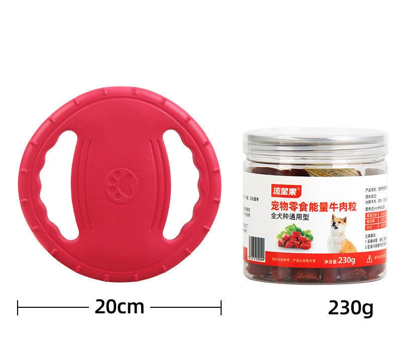 Dog Training Set Anti-Bite Frisbee & Chew Cubes
