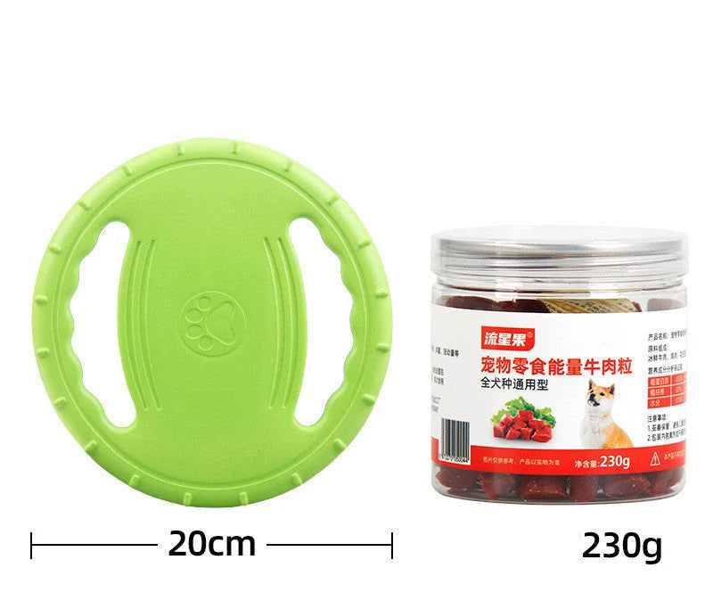 Dog Training Set Anti-Bite Frisbee & Chew Cubes