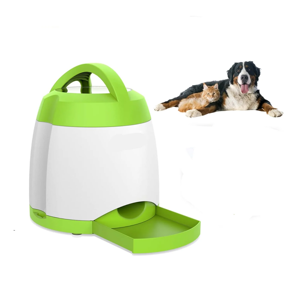 Dog Treat Dispenser Wireless Remote Dual Power Adjustable Portions