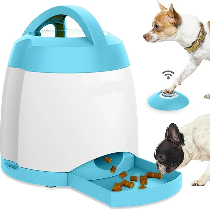Dog Treat Dispenser Wireless Remote Dual Power Adjustable Portions