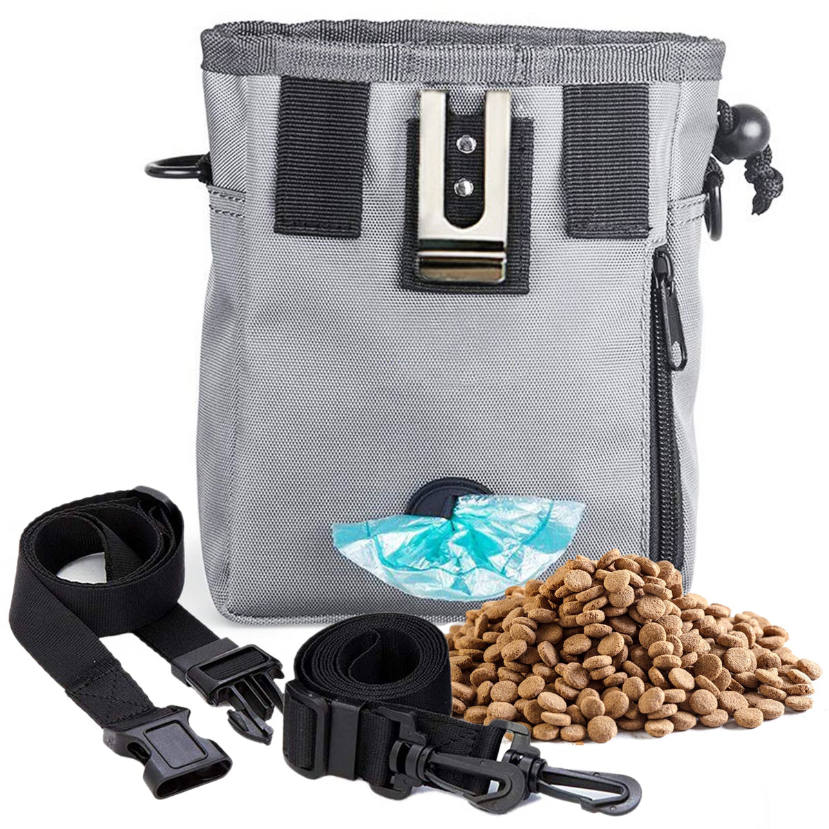 Dog Treat Pouch Weatherproof Nylon Waste Bag Dispenser