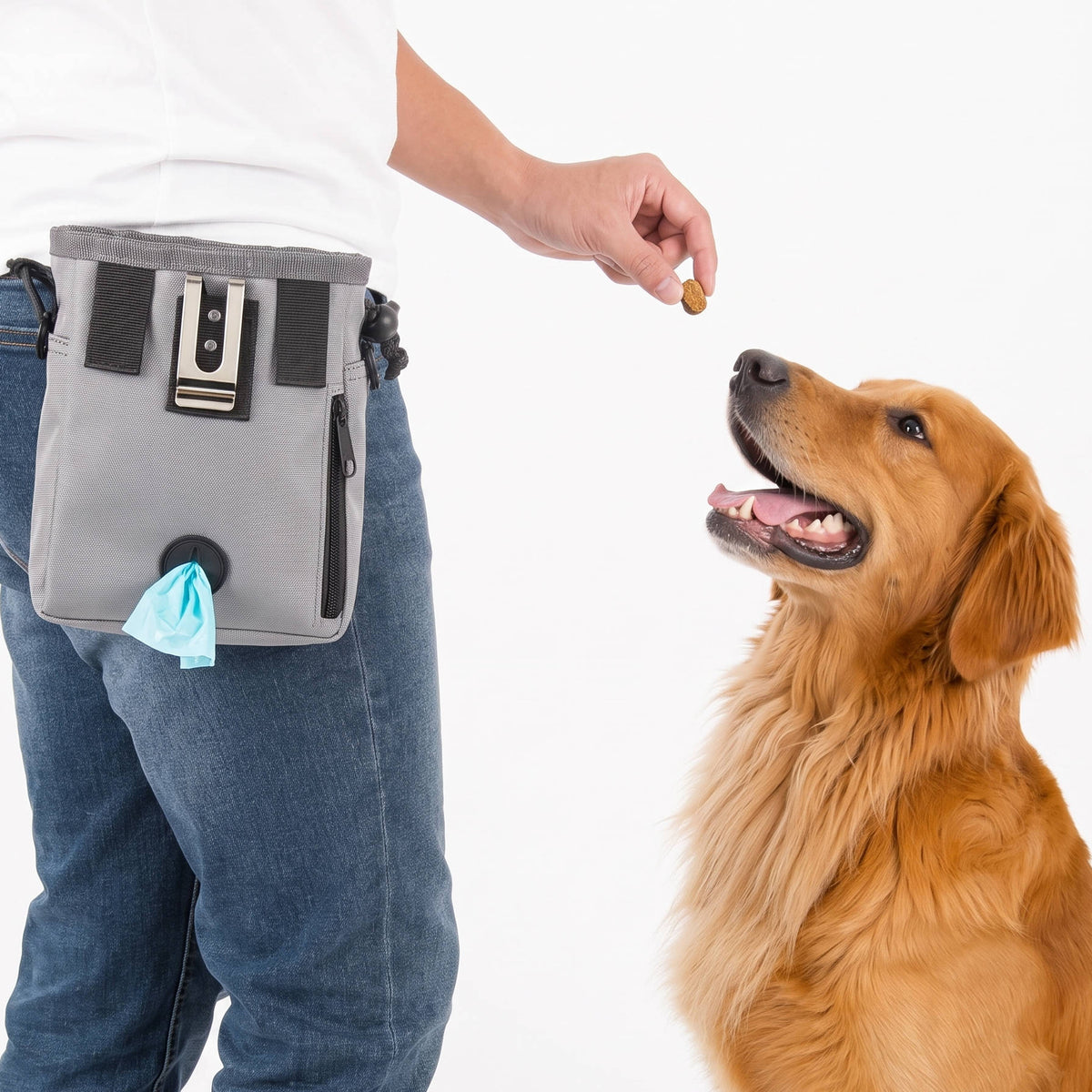 Dog Treat Pouch Weatherproof Nylon Waste Bag Dispenser