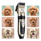 Dog Trimmer Cordless Low-Vibration 90-Minute Runtime 4 Guide Combs