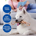 Dog Tug Toy Natural Cotton Dental-Cleaning Medium & Large