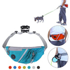 Dog Waist Bag Double-Buckle Quick-Convert Hands-Free Adjustable Waist