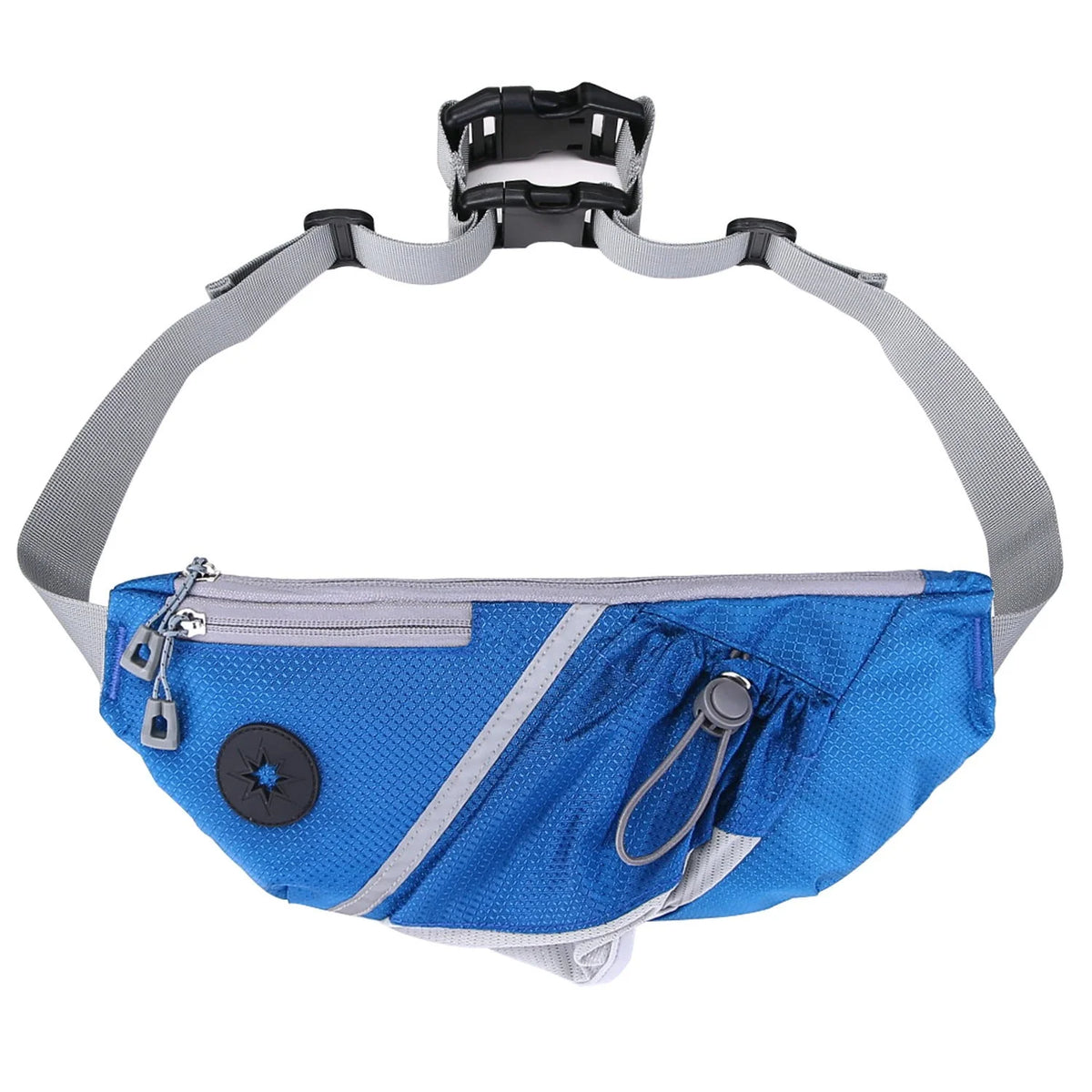 Dog Waist Bag Double-Buckle Quick-Convert Hands-Free Adjustable Waist