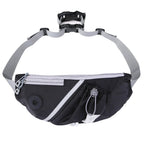 Dog Waist Bag Double-Buckle Quick-Convert Hands-Free Adjustable Waist