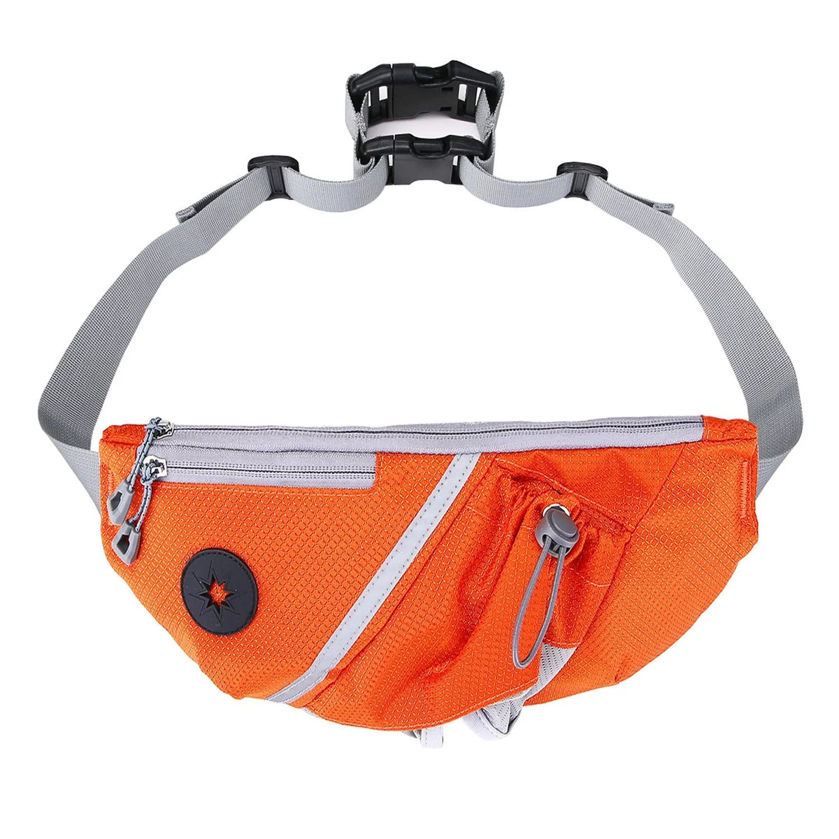 Dog Waist Bag Double-Buckle Quick-Convert Hands-Free Adjustable Waist