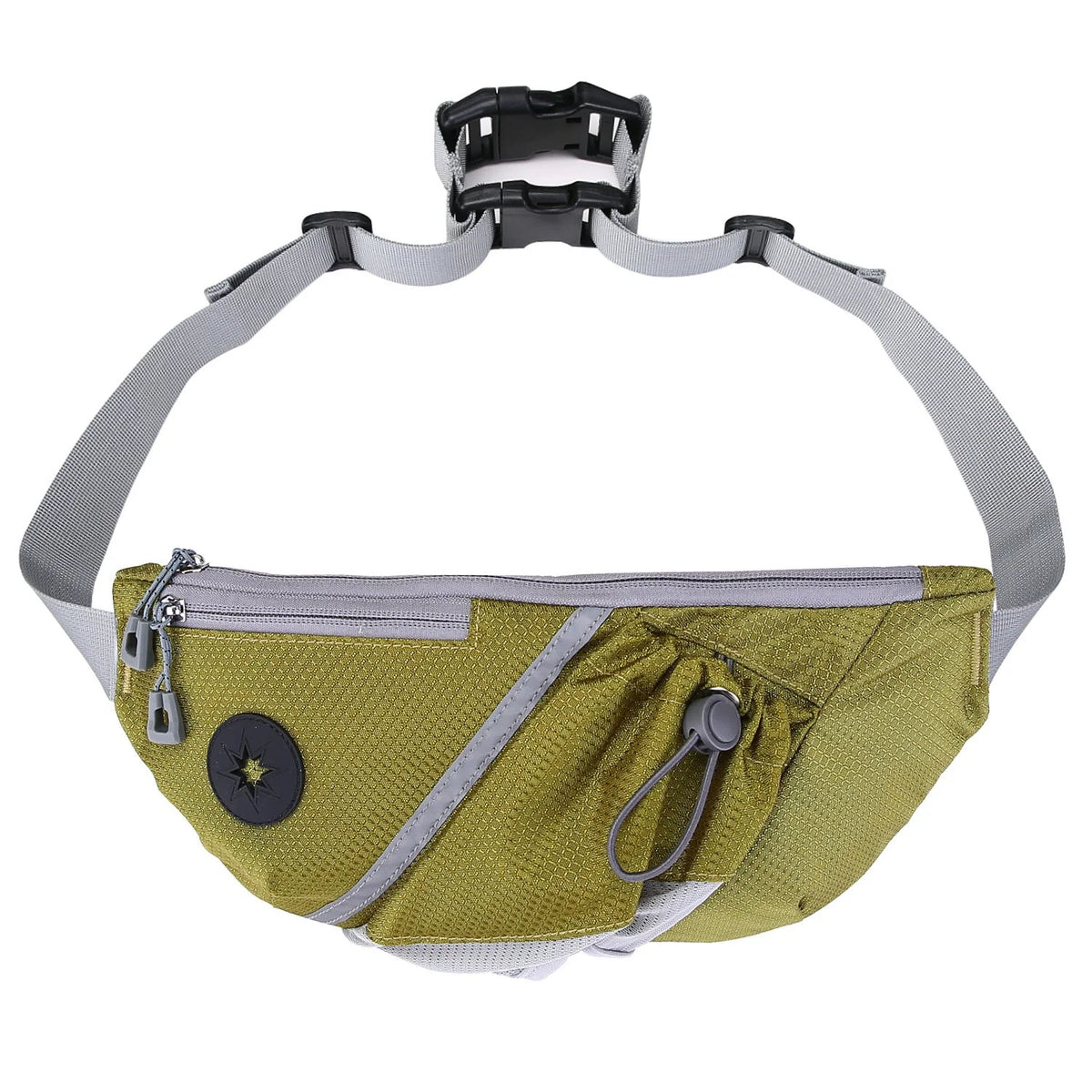 Dog Waist Bag Double-Buckle Quick-Convert Hands-Free Adjustable Waist