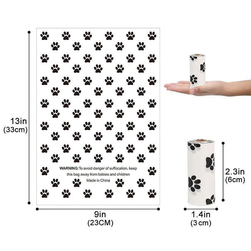 Dog Waste Bags Biodegradable Tear-Resistant & Leak-Proof 15 Per Roll