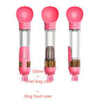 Dog Water Bottle 3-in-1 Portable Food Compartment & Waste Bag