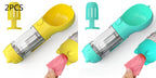 Dog Water Bottle 3-in-1 Portable Food Compartment & Waste Bag