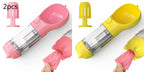 Dog Water Bottle 3-in-1 Portable Food Compartment & Waste Bag