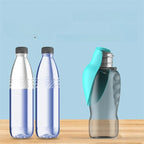 Dog Water Bottle Collapsible Bowl One-Handed Leak-Proof