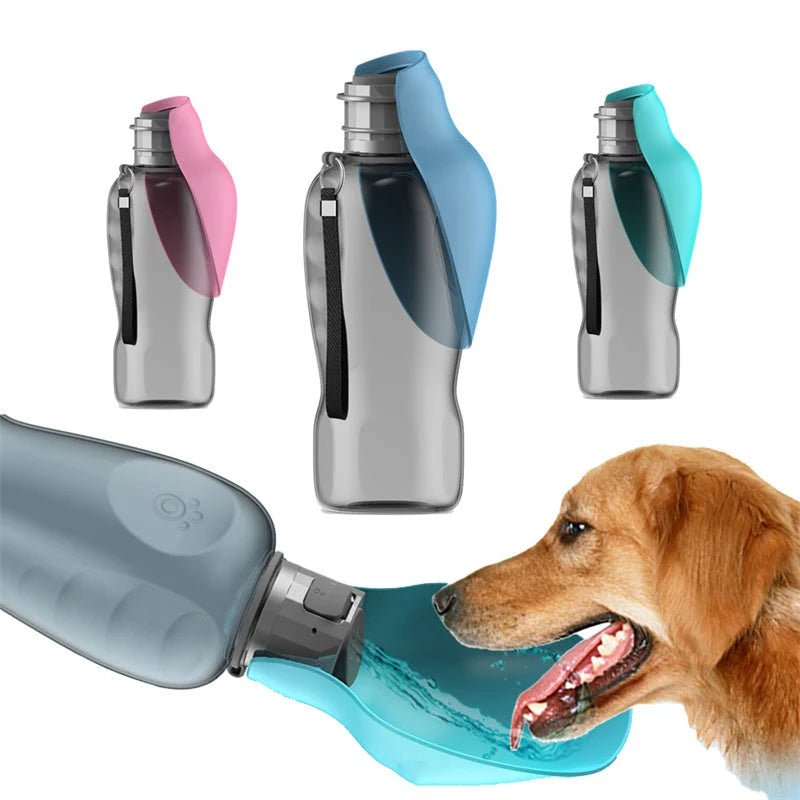 Dog Water Bottle Double Leakproof One-Handed 27 Fl Oz