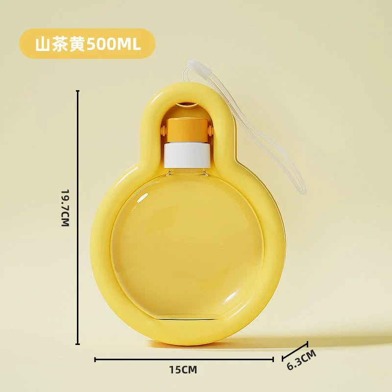 Dog Water Bottle Foldable 500ml BPA-Free