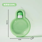 Dog Water Bottle Foldable 500ml BPA-Free