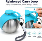 Dog Water Bottle Foldable Silicone Bowl Leakproof 280ml