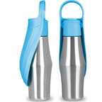 Dog Water Bottle Insulated Stainless Steel Integrated Drinking Trough
