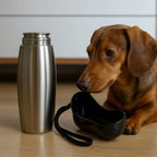 Dog Water Bottle Insulated Stainless Steel Leak-Proof One-Press Cup