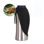 Dog Water Bottle Insulated Stainless Steel Leak-Proof One-Press Cup
