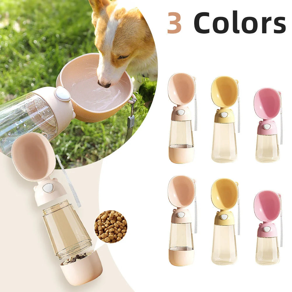 Dog Water Bottle Leakproof Foldable Food-Grade PP