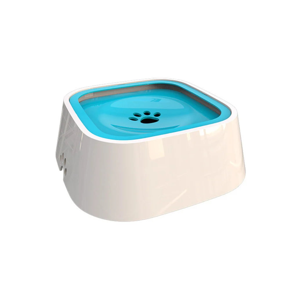 Dog Water Bowl Anti-Splash Floating Disk & Non-Slip Base