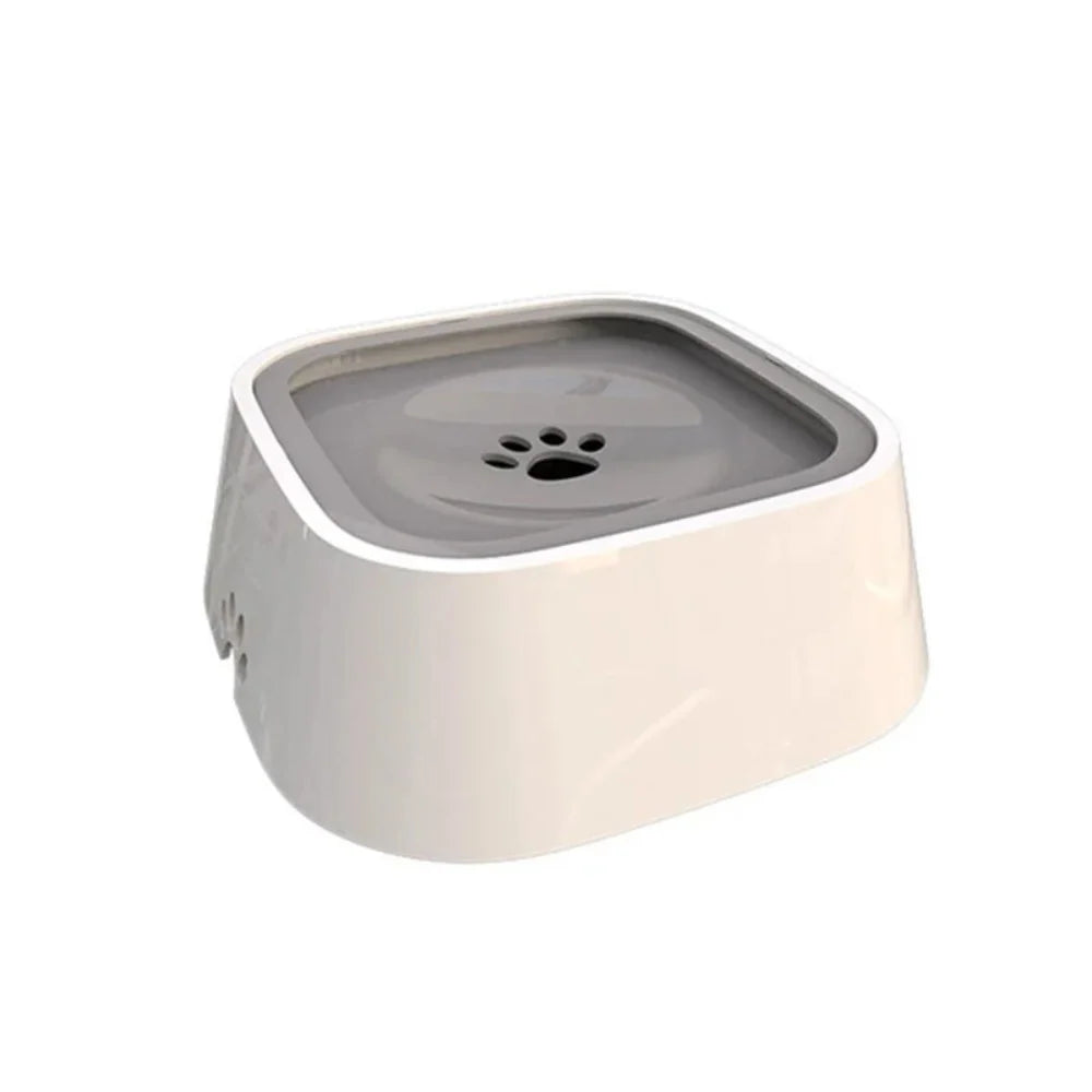 Dog Water Bowl Anti-Splash Floating Disk & Non-Slip Base