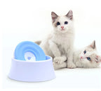 Dog Water Bowl Automatic Floating Plate Easy Clean