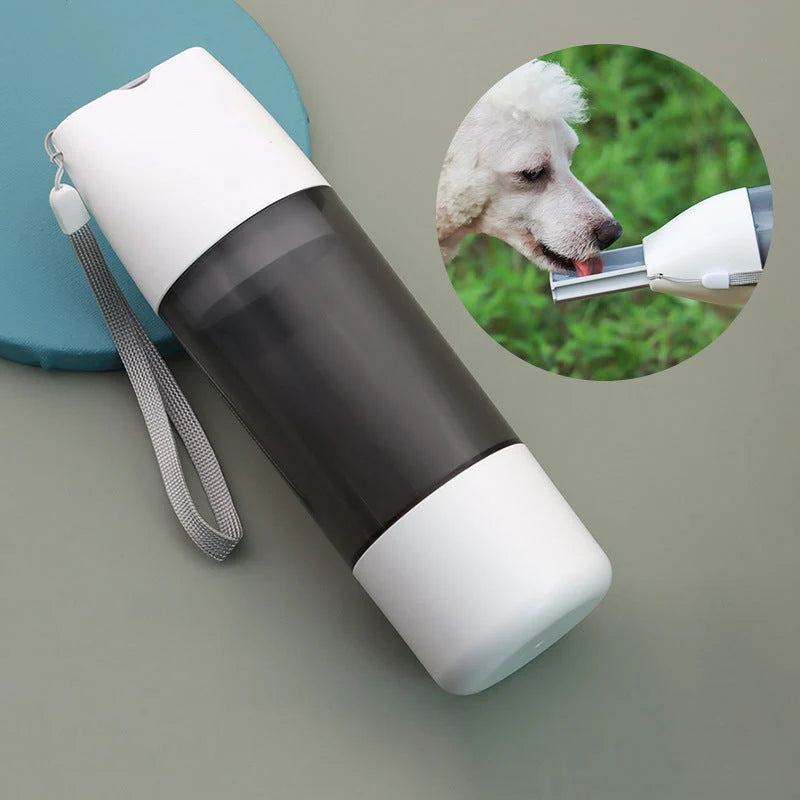 Dog Water & Food Bottle Leak-Proof Push-Button 12 Oz