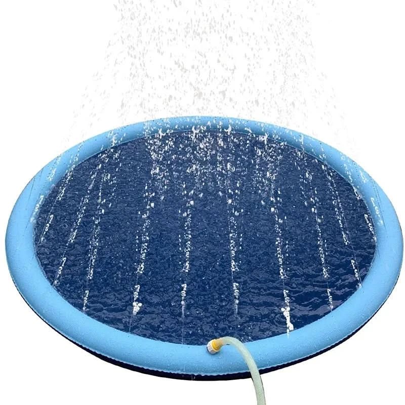 Dog Water Mat Built-In Sprinkler Pet-Safe Nylon-PU