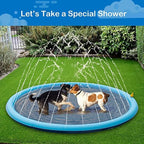 Dog Water Mat Built-In Sprinkler Pet-Safe Nylon-PU