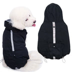 Dog Winter Coat Insulating Cotton Lining Reflective Strips
