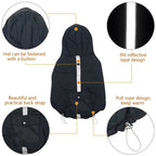 Dog Winter Coat Insulating Cotton Lining Reflective Strips