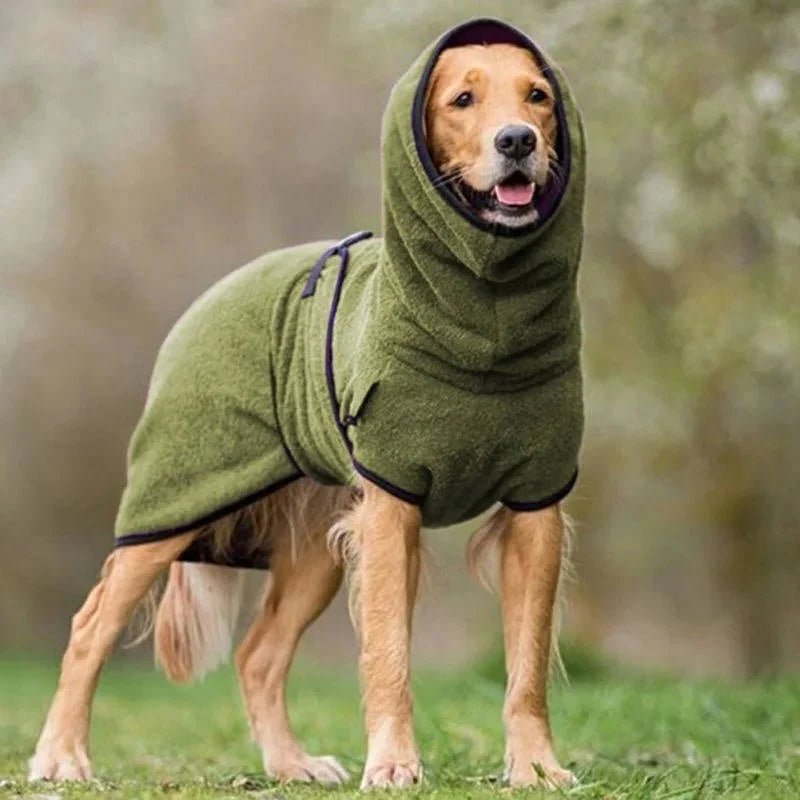 Dog Winter Coat Water-Resistant Windproof Back Harness Opening