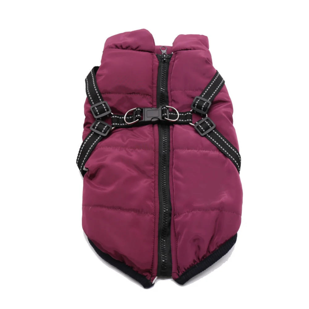 Dog Winter Jacket 3-in-1 Removable Liner & Wind-Resistant Shell