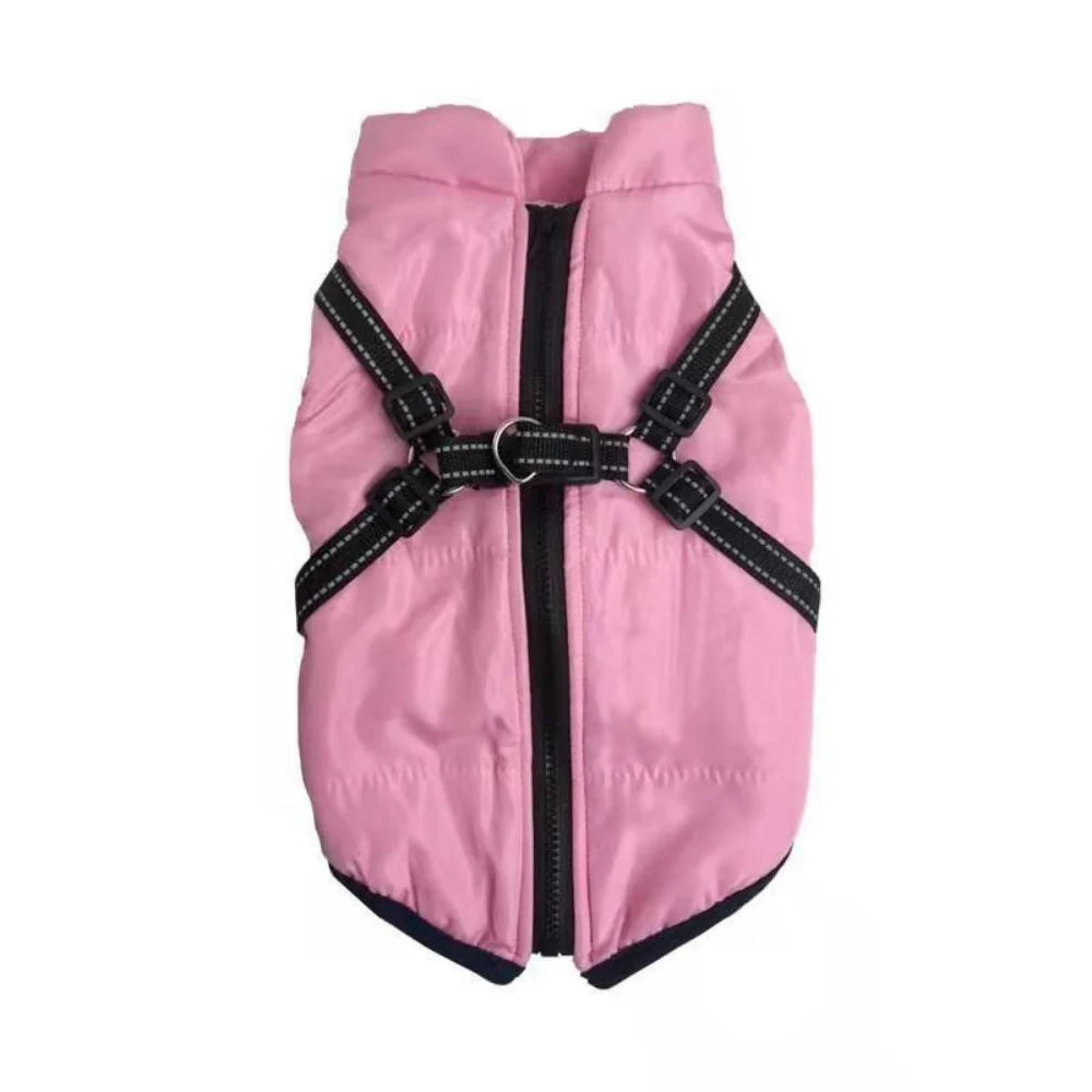 Dog Winter Jacket 3-in-1 Removable Liner & Wind-Resistant Shell