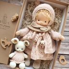 Doll Waldorf-Inspired Handmade Hypoallergenic Cotton & Wool