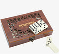 Domino Set Double-Six Wooden Storage Box