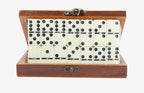 Domino Set Double-Six Wooden Storage Box