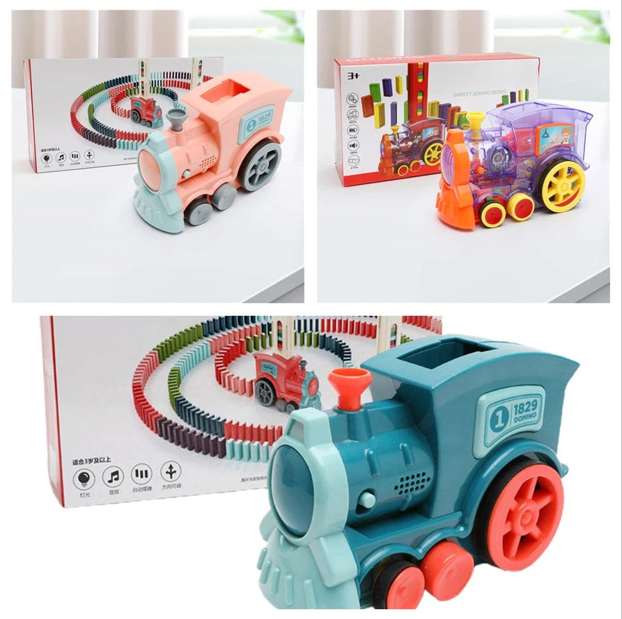 Domino Train Automatic Loading & Steering Set of 100