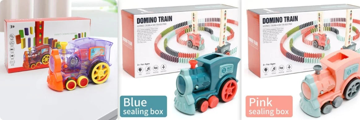Domino Train Automatic Steerable Hopper 60 Piece Set