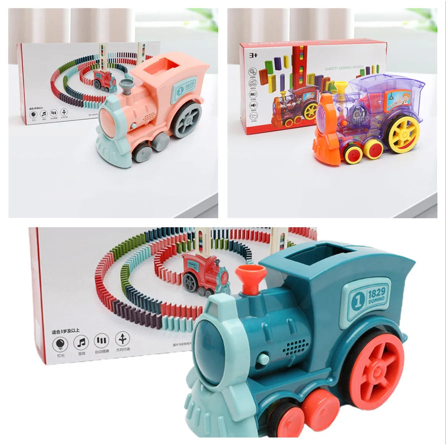 Domino Train Automatic Steerable Hopper 60 Piece Set
