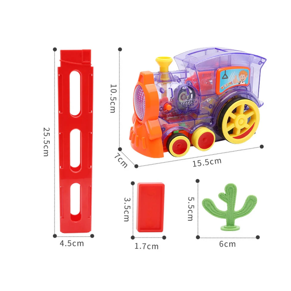 Domino Train Automatic Steerable Hopper 60 Piece Set