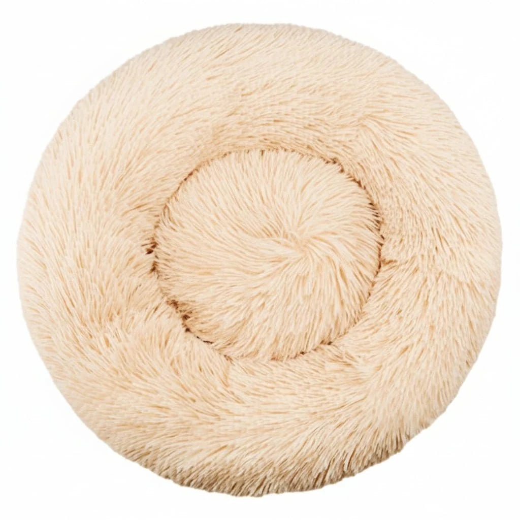 Donut Pet Bed Orthopedic Faux Fur Machine Washable