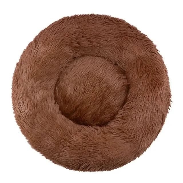Donut Pet Bed Orthopedic Faux Fur Machine Washable