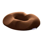 Donut Seat Cushion Memory Foam Pressure-Relief Cutout Washable Cover